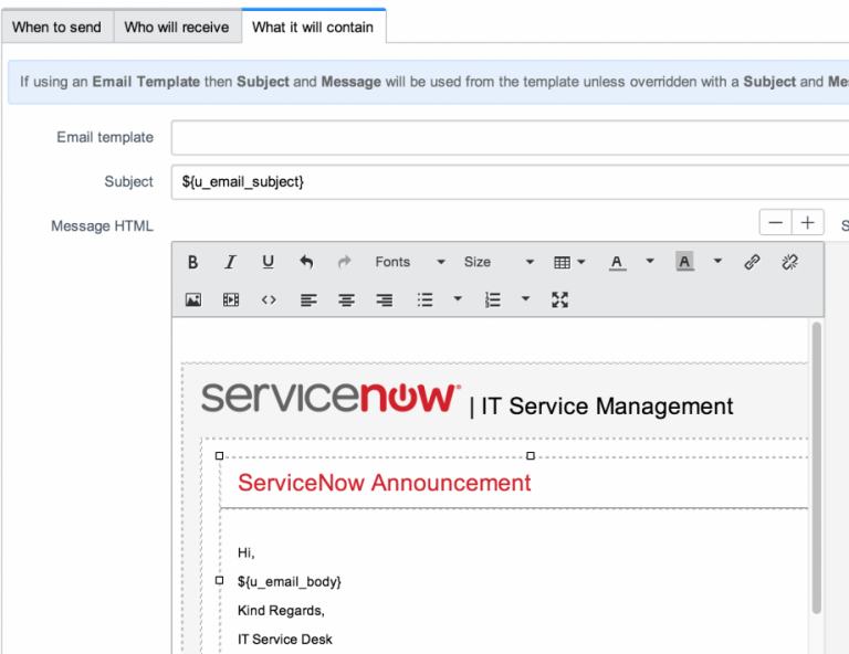 Использование ServiceNow для приема корреспонденции